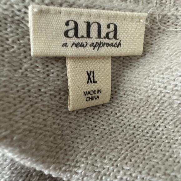 Ana Women’s long sleeve colorblock Oversized Lounge Sweater Size XL NWT - Picture 4 of 6